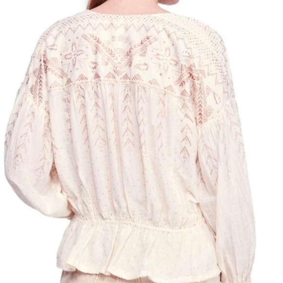 Free People Counting Stars shimmer pleasant blouse - Picture 5 of 9
